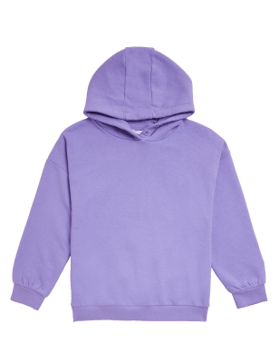 

M&S Collection Einfarbiger Hoodie mit hohem Baumwollanteil (6-16 J.) - Purple, Purple