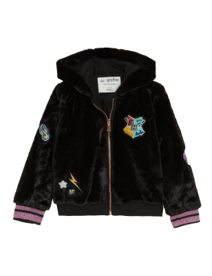 

Girls M&S Collection Harry Potter™ Faux Fur Hooded Bomber (6 - 16 Yrs) - Black, Black