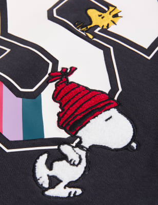 

M&S Collection Sudadera con capucha de algodón de Snoopy™ (6-16 años) - Charcoal, Charcoal