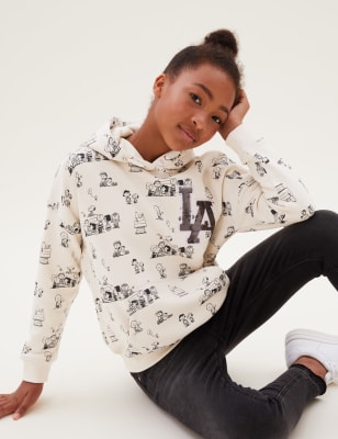 

M&S Collection Hoodie mit hohem Baumwollanteil, Pailletten und Snoopy™-Motiv (6-16 J.) - Calico, Calico