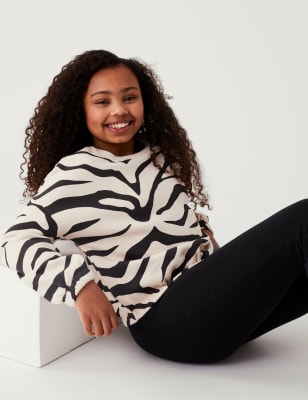 

Girls M&S Collection Cotton Rich Zebra Print Sweatshirt (6-16 Yrs) - Charcoal, Charcoal