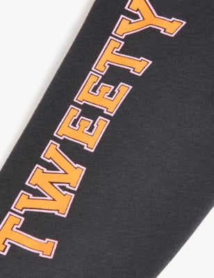 

M&S Collection Hoodie mit hohem Baumwollanteil und Looney Tunes™-Motiv (6-16 J.) - Charcoal, Charcoal