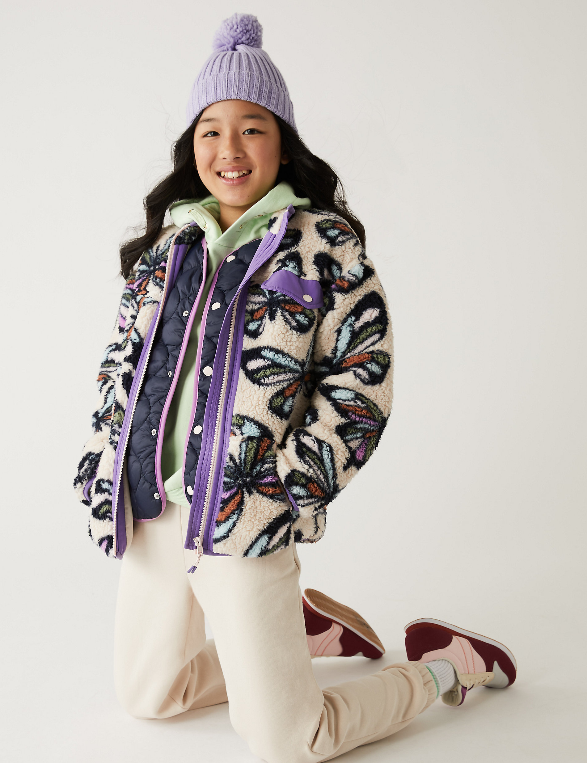 Borg Butterfly Jacket (6-16 Yrs)