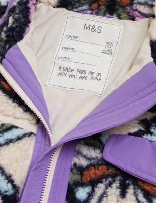 

M&S Collection Chaqueta de borreguito con diseño de mariposa (6-16 años) - Cream, Cream