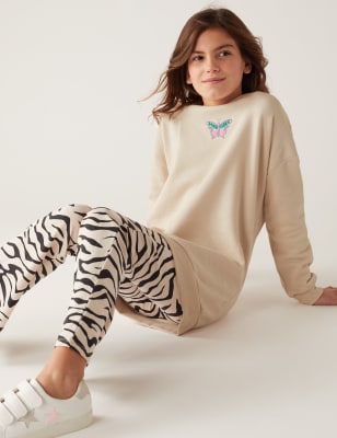 

Girls M&S Collection Cotton Rich Butterfly Sweatshirt (6-16 Yrs) - Calico, Calico