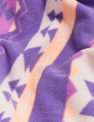 

M&S Collection Fleece-Oberteil mit Aztekenmuster (6-16 J.) - Purple Mix, Purple Mix