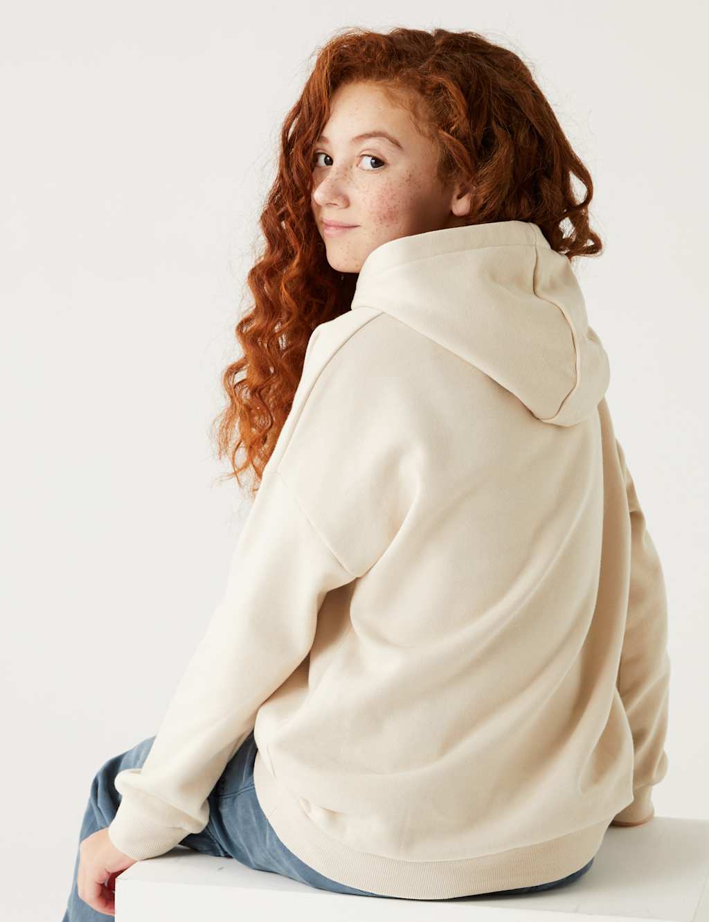 Cotton Rich Plain Hoodie (6-16 Yrs) image 3