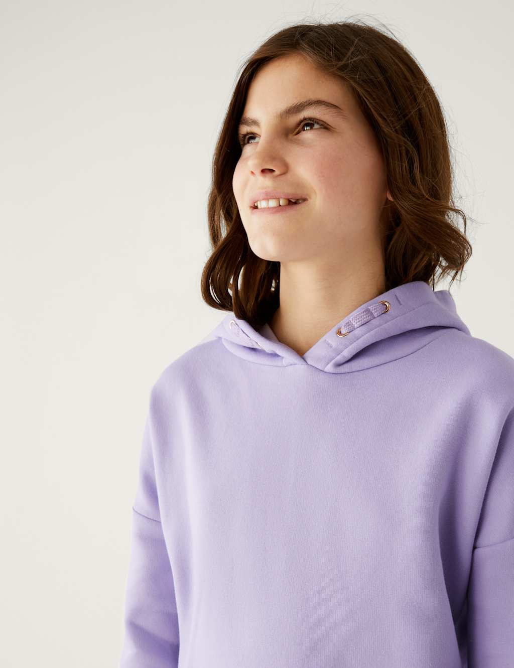 Cotton Rich Plain Hoodie (6-16 Yrs) image 2