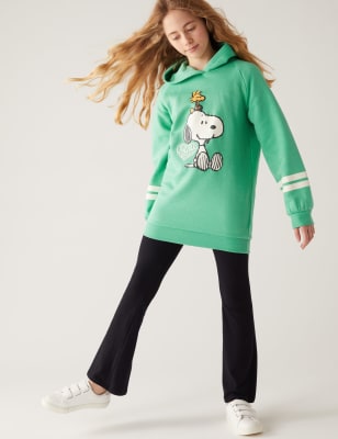 

Girls M&S Collection Cotton Rich Snoopy™ Hoodie (6-16 Yrs) - Green, Green