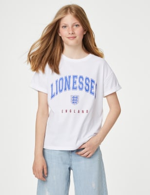 

Girls M&S Collection Pure Cotton Mini Me England T-Shirt (6-16 Yrs) - Ivory, Ivory