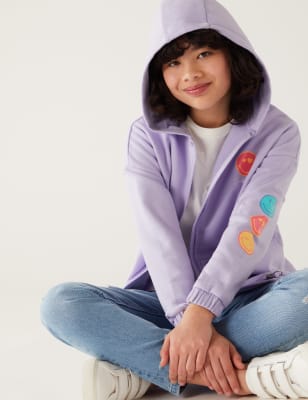 Cotton Rich SmileyWorld™ Zip Hoodie (6-16 Yrs)