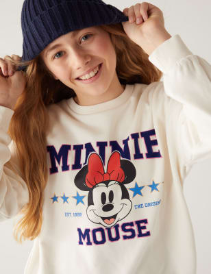 

M&S Collection Sudadera de algodón de Minnie Mouse™ (6-16 años) - Ivory Mix, Ivory Mix