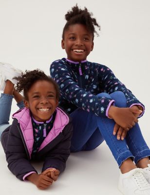 

Girls M&S Collection The Floral-Print Recycled Fleece (2-16 Yrs) - Navy Mix, Navy Mix