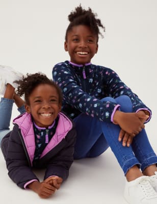 

Girls M&S Collection The Floral-Print Recycled Fleece (2-16 Yrs) - Navy Mix, Navy Mix