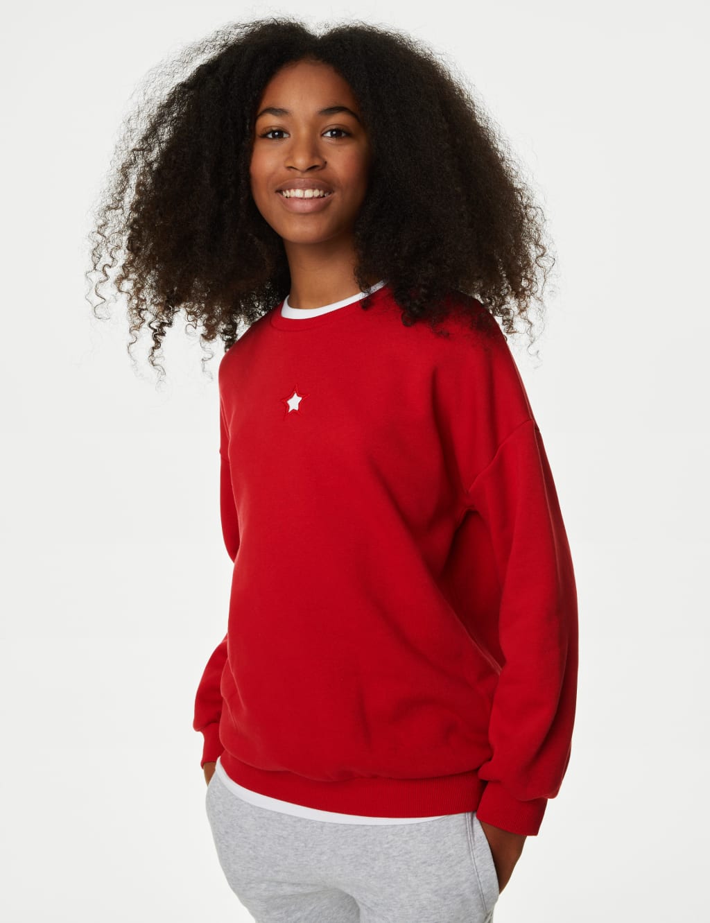 Cotton Rich Star Sweatshirt (6-16 Yrs) image 3