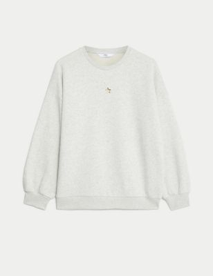 Cotton Rich Star Sweatshirt (6-16 Yrs)