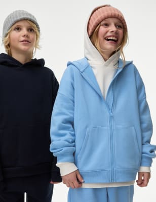 Blue Girls Hoodies Sweatshirts M S IE