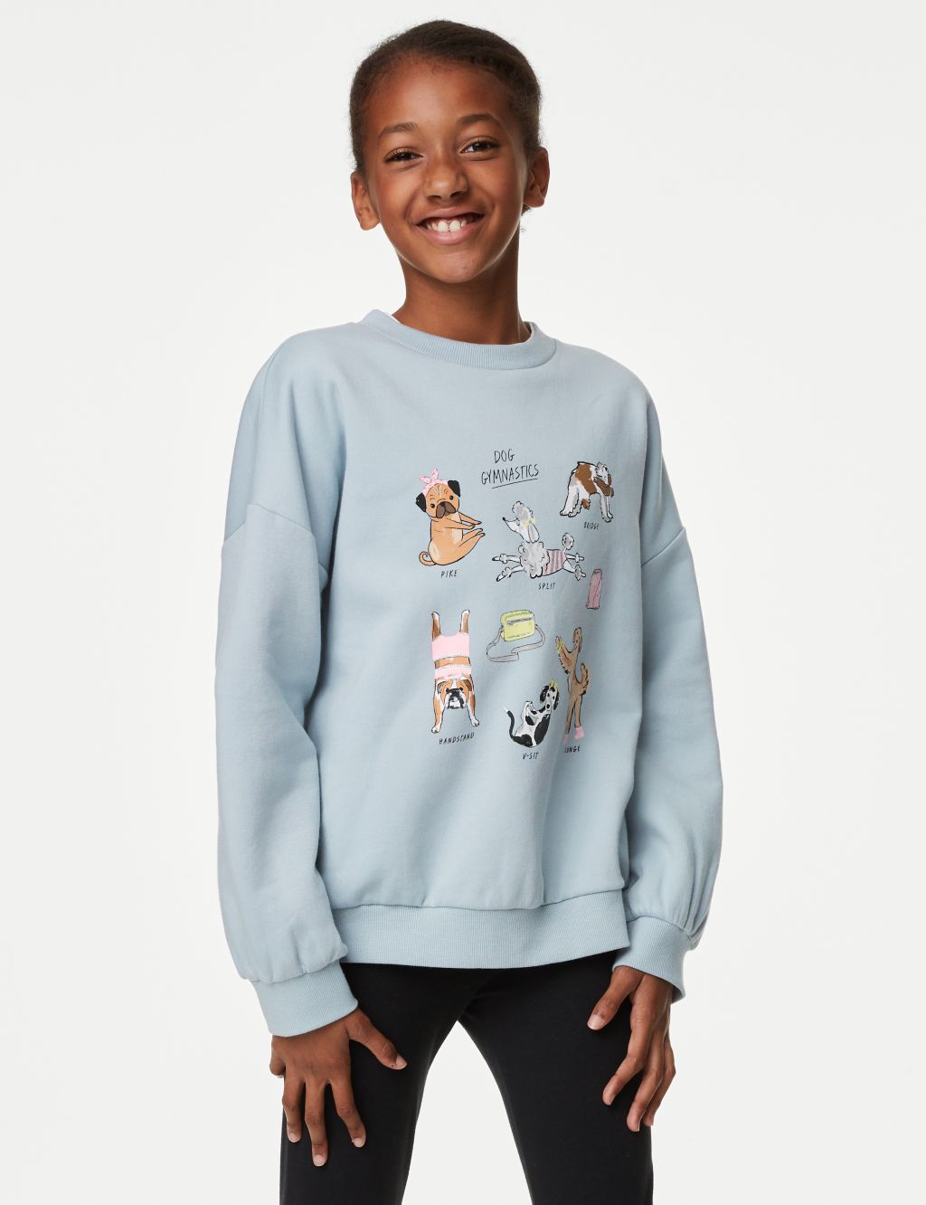 Cotton Rich Dog Gymnastics Sweatshirt (6-16 Yrs)