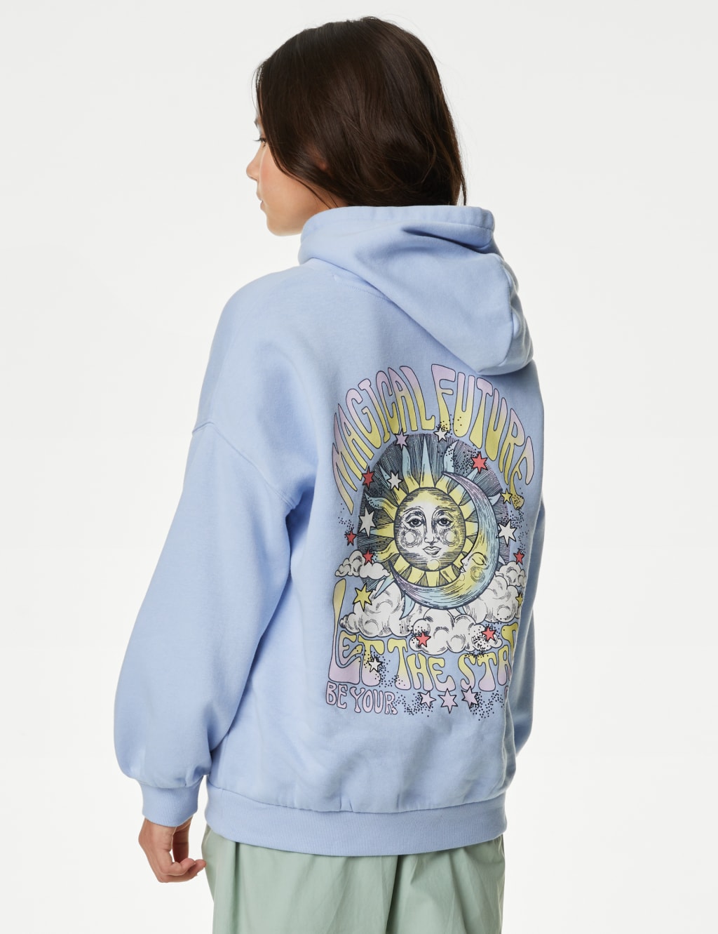 Cotton Rich Printed Hoodie (6-16 Yrs) image 4