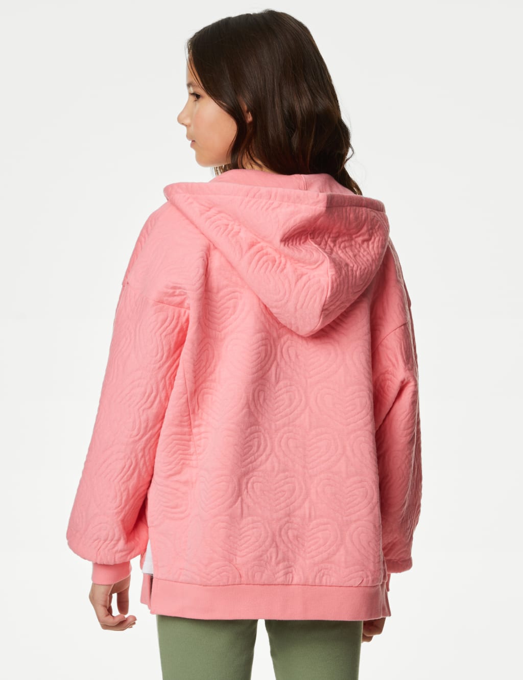 Cotton Rich Quilted Hoodie (6-16 Yrs) image 4