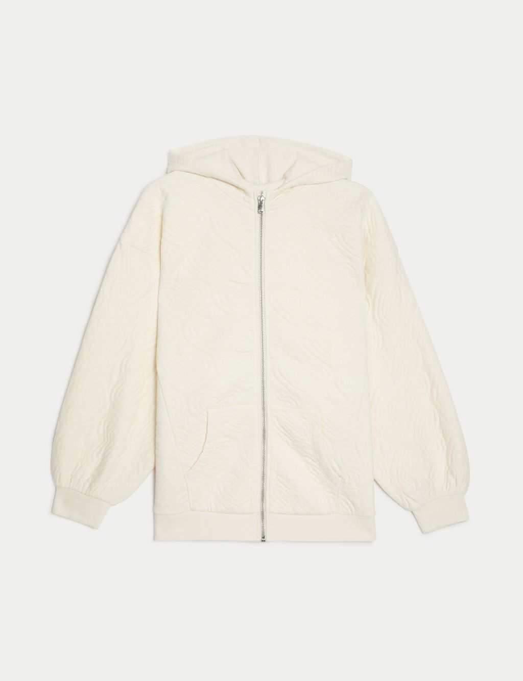 Cotton Rich Quilted Hoodie (6-16 Yrs) image 2