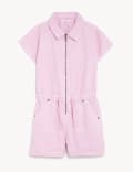 Denim Short Boilersuit