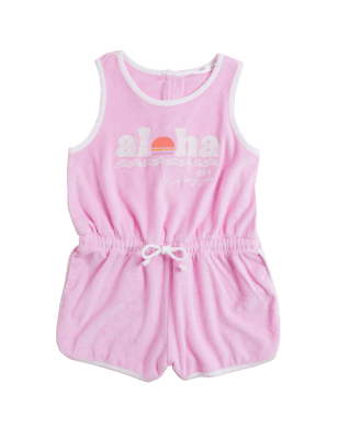 

Girls M&S Collection Pure Cotton Towelling Playsuit (6-16 Yrs) - Pink, Pink