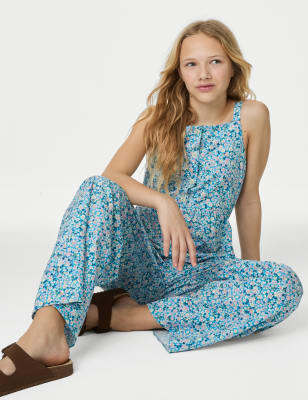 Cotton Rich Floral Jumpsuit (6-16 Yrs)