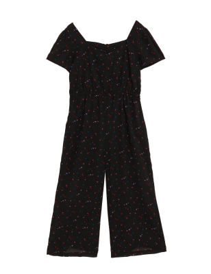 

Girls M&S Collection Star Print Jumpsuit (6 -16 Yrs) - Black Mix, Black Mix
