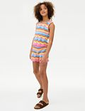 Pure Cotton Knitted Striped Vest (6-16 Yrs)