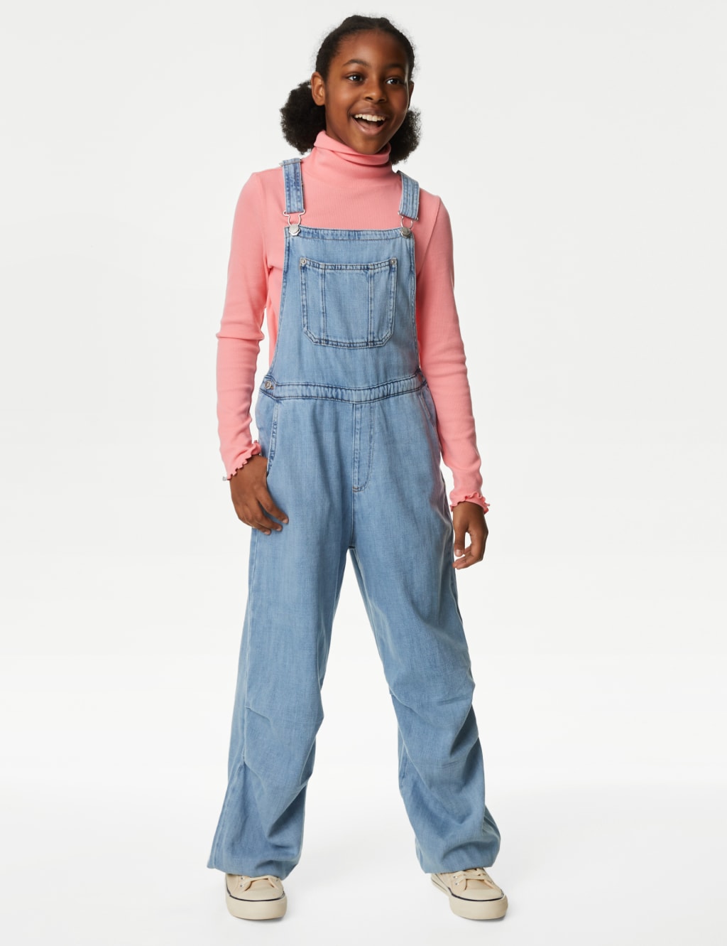 Denim Parachute Dungarees (6-16 Yrs) image 1