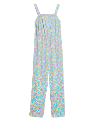 

M&S Collection Geblümter Jumpsuit (6-16 Jahre) - Blue Mix, Blue Mix