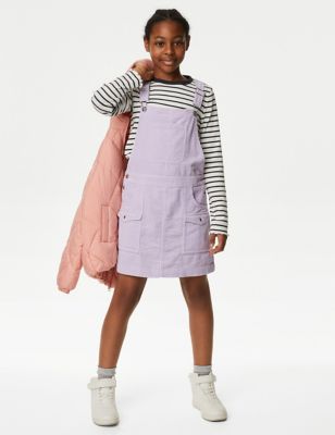 2pc Cotton Rich Striped Pinafore Outfit (6-16 Yrs)