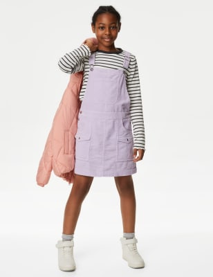 

Girls M&S Collection 2pc Cotton Rich Striped Pinafore Outfit (6-16 Yrs) - Lilac, Lilac