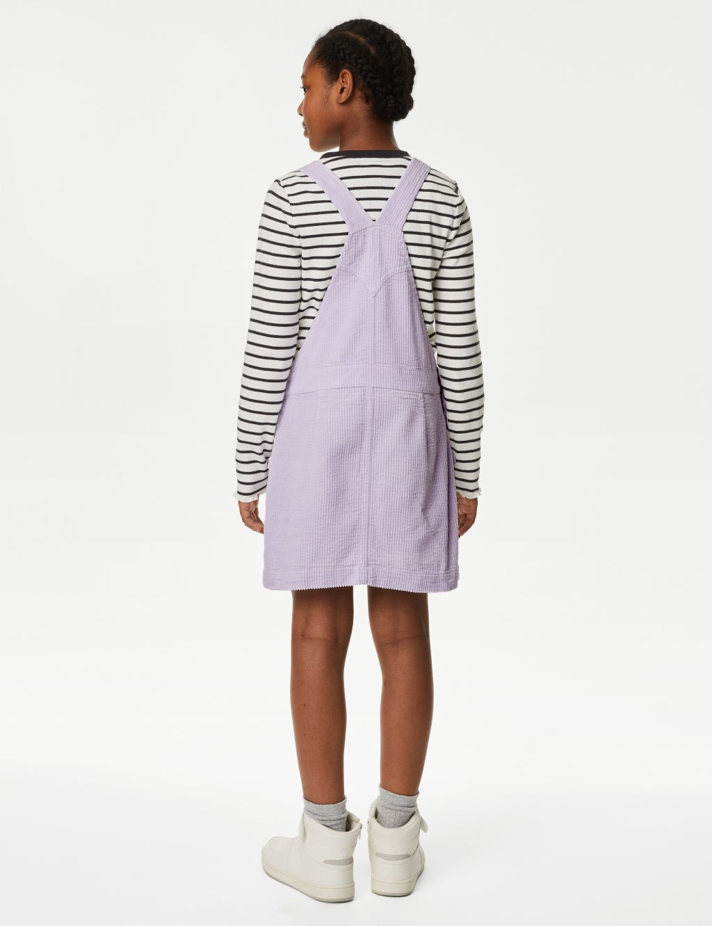 2pc Cotton Rich Striped Pinafore Outfit (6-16 Yrs) image 4