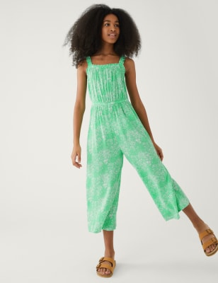 

Girls M&S Collection Floral Jumpsuit (6-16 Yrs) - Green, Green