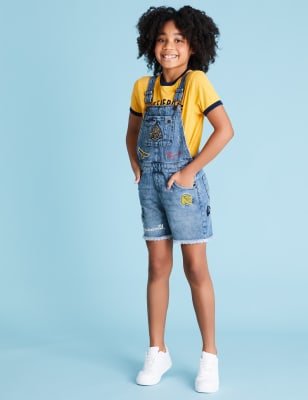 Denim Dungarees (6-16 Yrs), M&S Collection