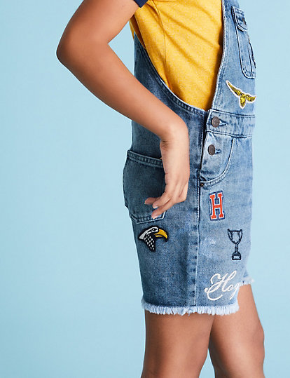 Harry Potter™ Embroidered Dungarees (6-16 Yrs)