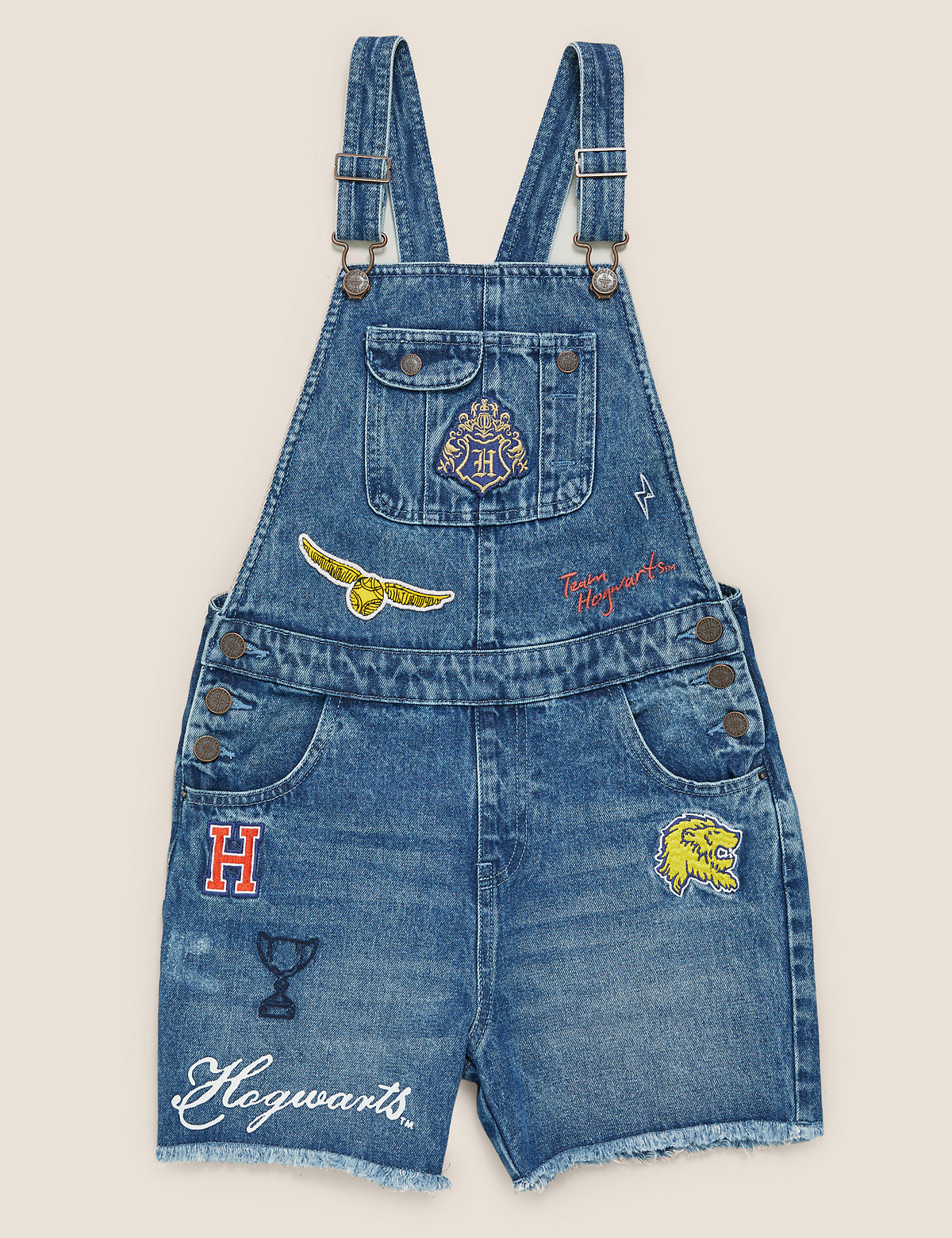 Harry Potter™ Embroidered Dungarees (6-16 Yrs)