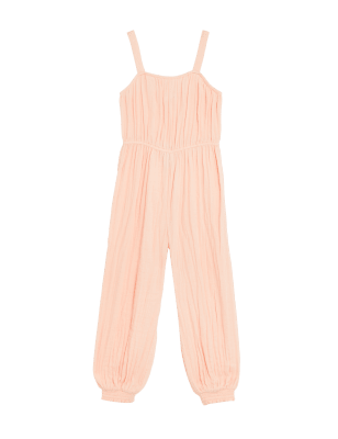 

Girls M&S Collection Pure Cotton Jumpsuit (6-16 Yrs) - Peach, Peach