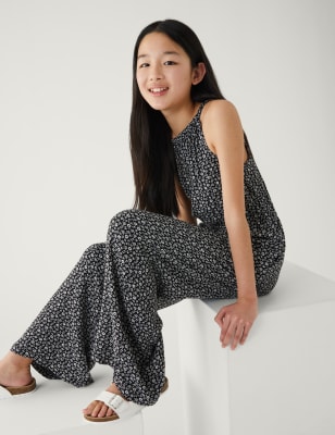 

Girls M&S Collection Ditsy Floral Jumpsuit (6-16 Yrs) - Black Mix, Black Mix