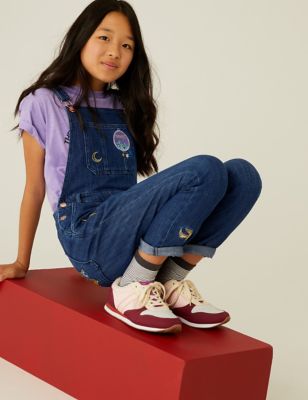 Marks And Spencer Girls M&S Collection Denim Harry Potter Dungarees (6-16 Yrs), Denim