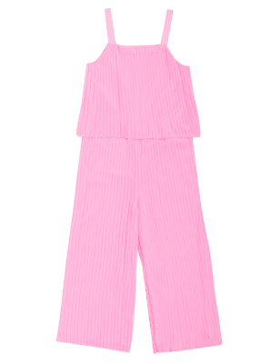 

Girls M&S Collection Pleated Jumpsuit (6-16 Yrs) - Pink, Pink