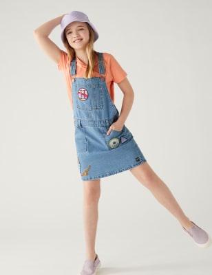 

M&S Collection Denim-Schürzenkleid mit Harry Potter™-Motiv (6-16 Jahre), Denim