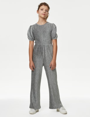 Grey store velvet jumpsuit