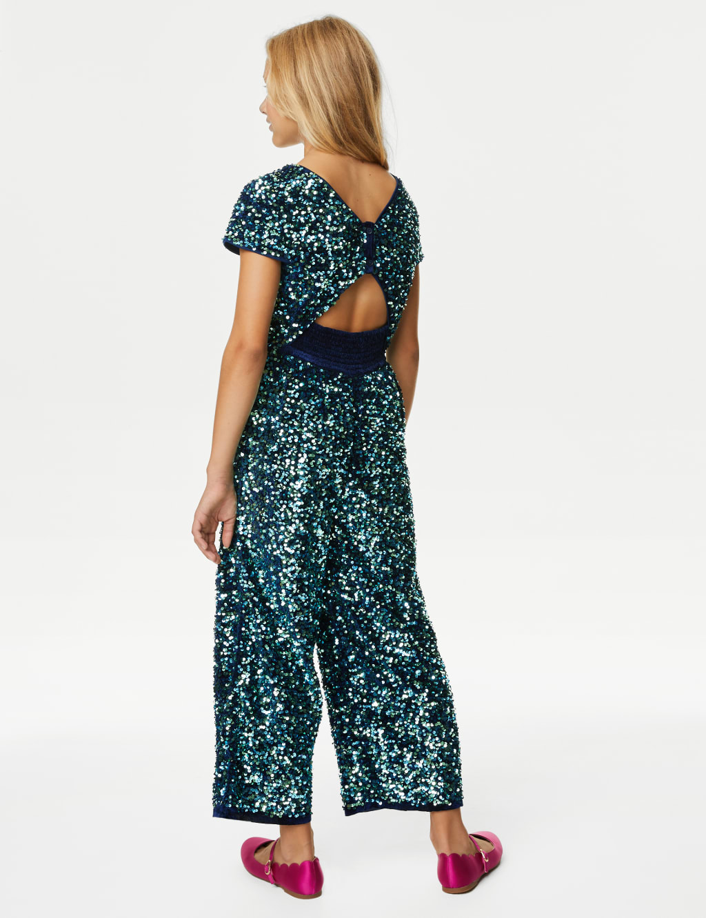 Sequin Wide Leg Jumpsuit (6-16 Yrs) image 4