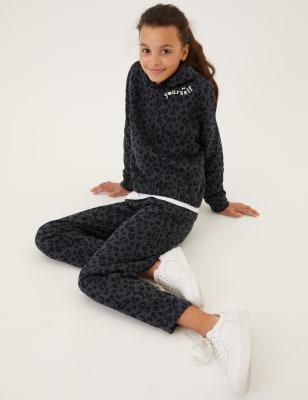 

Girls 2pc Cotton Rich Animal Top & Bottom Outfit (6-16 Yrs) - Charcoal Mix, Charcoal Mix