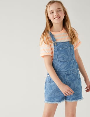 Buy DISOLVE New Girls and Women Denim Dungaree Outfit Shorts Dress