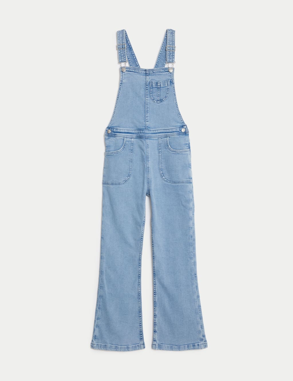 Denim Flared Dungarees (6-16 Yrs) image 2