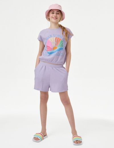2pc Cotton-Rich Top & Bottom Outfit (6-16 Yrs)
